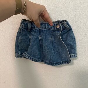 Stylish Blue Denim Kids Skirt/Short